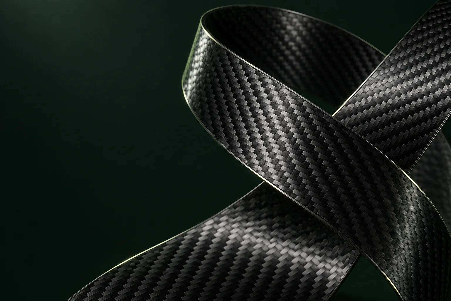 Close-up of woven carbon composite