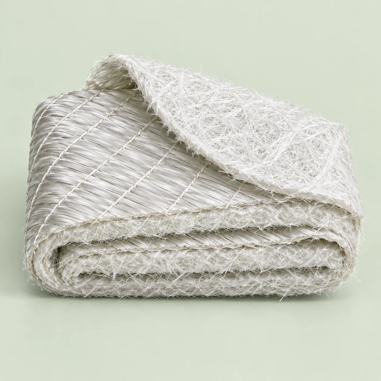 BIAX 800 / M450 thick folded biaxial E-glass fabric with a chopped strand mat backing