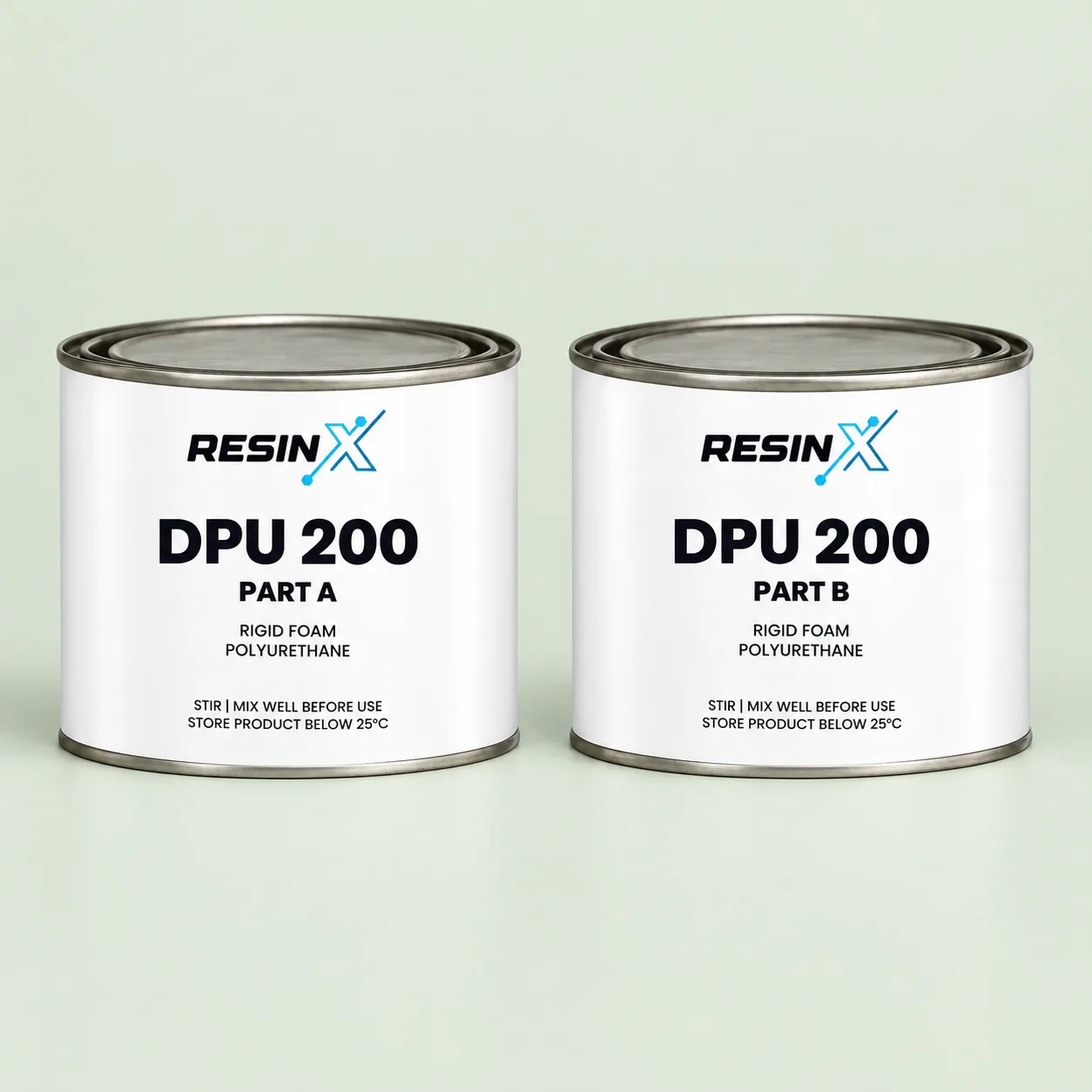 ResinX DPU 200 rigid foam polyurethane, part A and part B