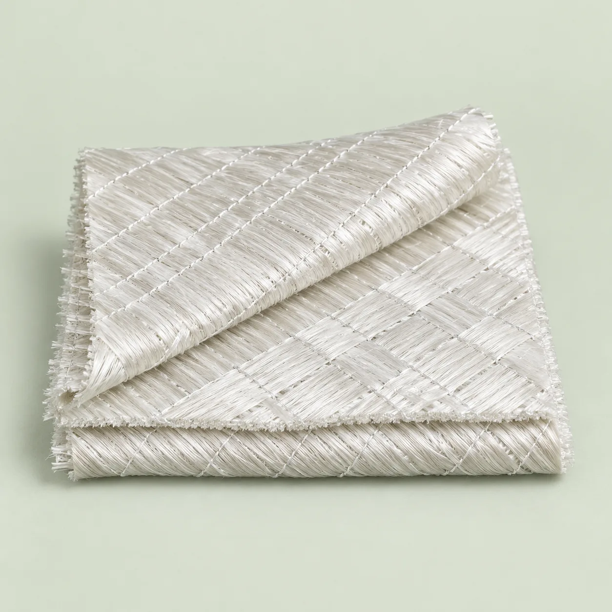 E-BIAX 450 folded stack of stitched ±45° biaxial E-glass fabric