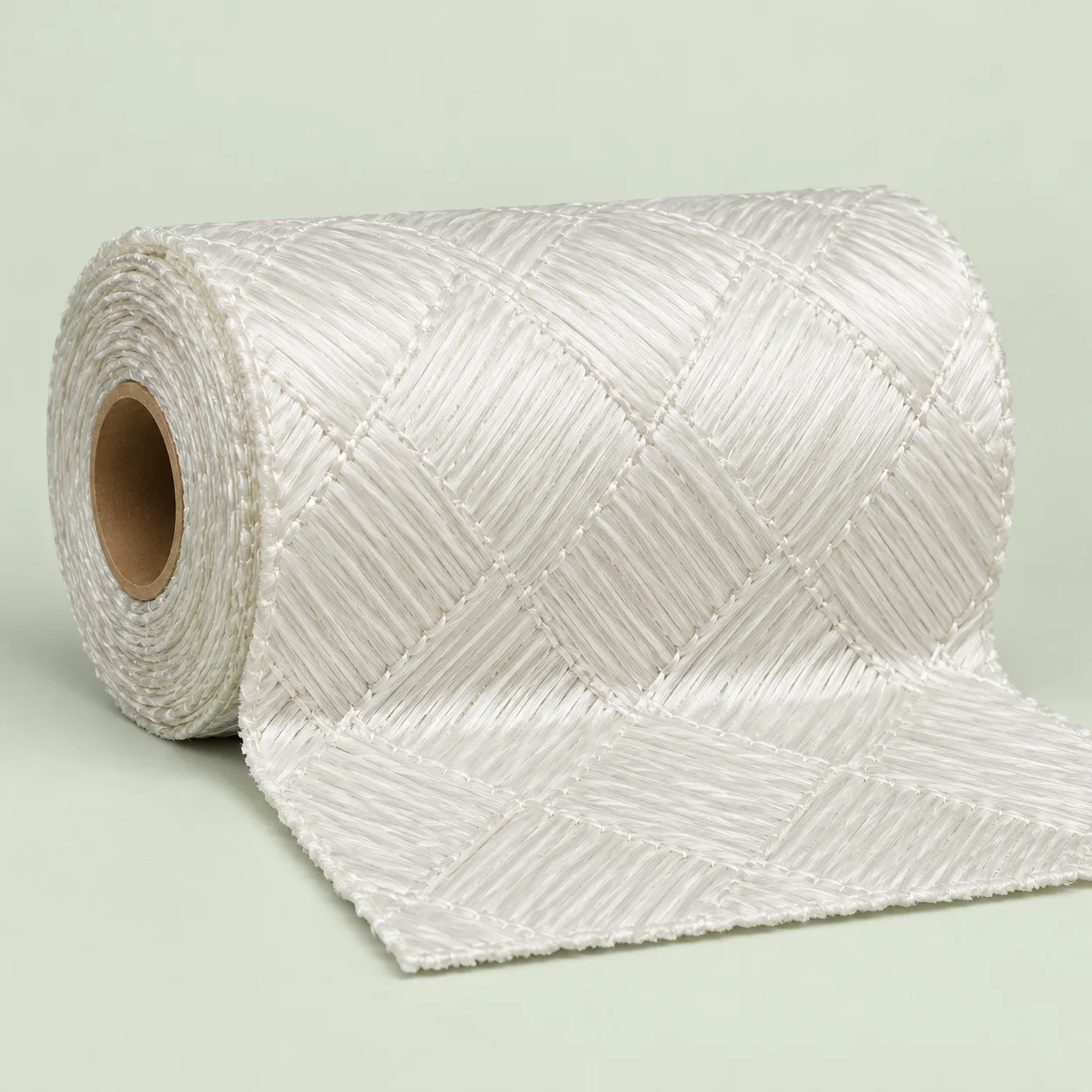 E-BIAX 600 heavy roll of stitched ±45° biaxial E-glass fabric