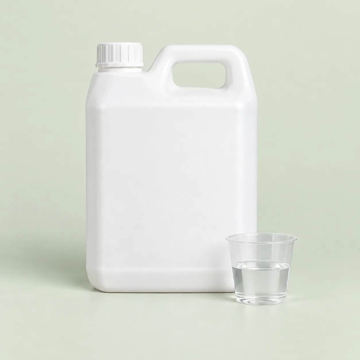 Luperox K1S catalyst in a dispensing bottle with a measuring cup