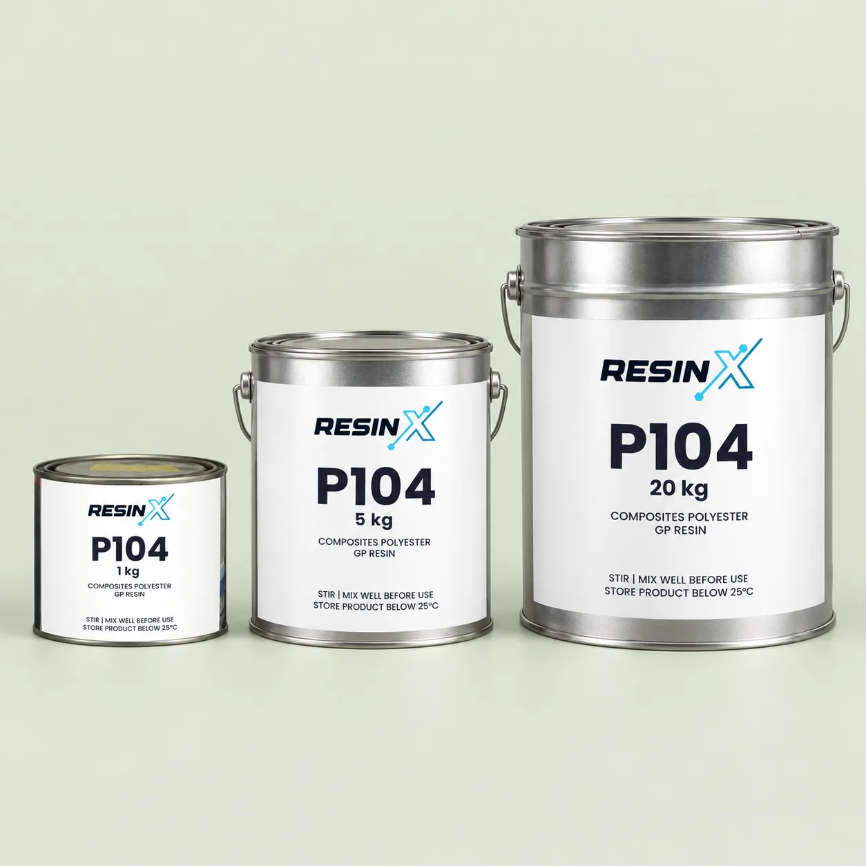 ResinX P104 polyester resin packs